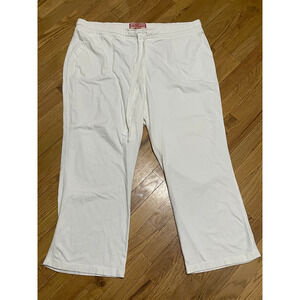 Johnny Was Cotton Straight Leg Light Weight Wight Drawstring Pants, Women's 2X